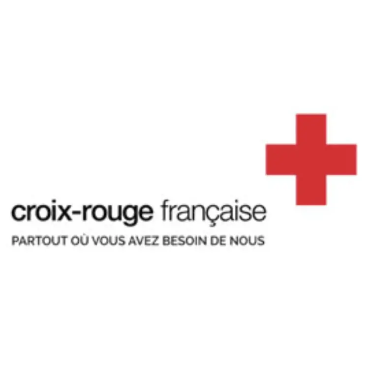 Logo de la Croix-Rouge française, partenaire de FSI AuRA
